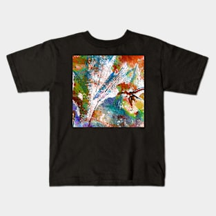 Intuitive Organic Abstract Watercolor in Rust Kids T-Shirt